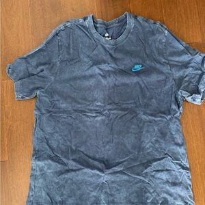 Nike Men's Blue T-Shirt Tie Dye XL